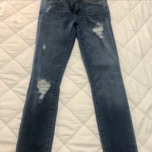 bebe Distressed Skinny Jeans - Size 26